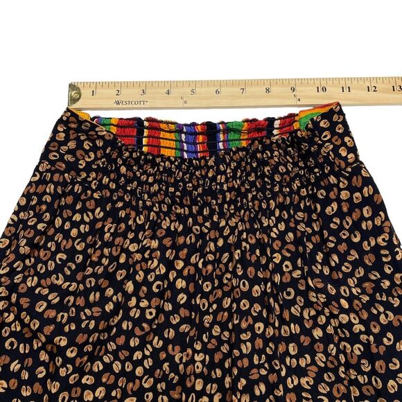 Vintage Carole Little Two Piece Bohemian Pantsuit Beaded Large Buttons 90s Sz 8 - Picture 10 of 16